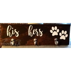 His, Hers and Fur Baby's Wood Frame